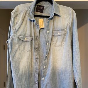 NWT American Eagle denim long sleeve shirt XL